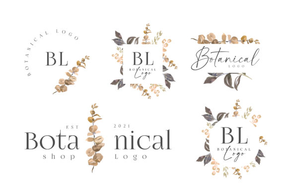 Download Watercolor Botanical Logo Kit Pack - Watercolor Collection