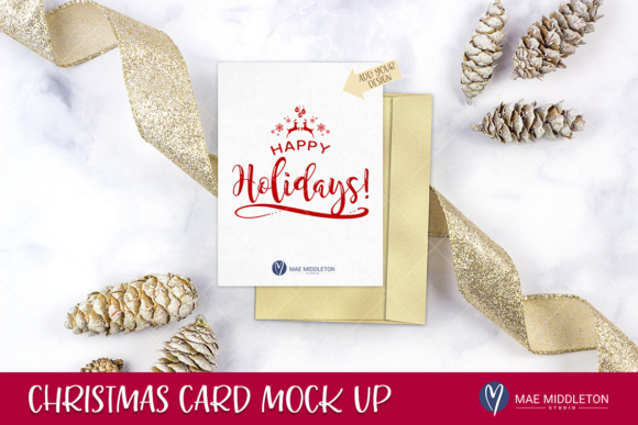 Download Holiday / Christmas Card / Stationery Mock Up - Premium Resources