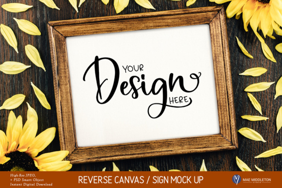 Download Fall / Autumn / Thanksgiving Sunflower Sign Mock Up, Styled&nbsp; - Premium Bundle